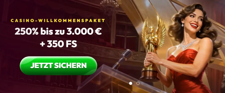 CasinoInfinity — 250% bis zu 3.000 € + 350 FS